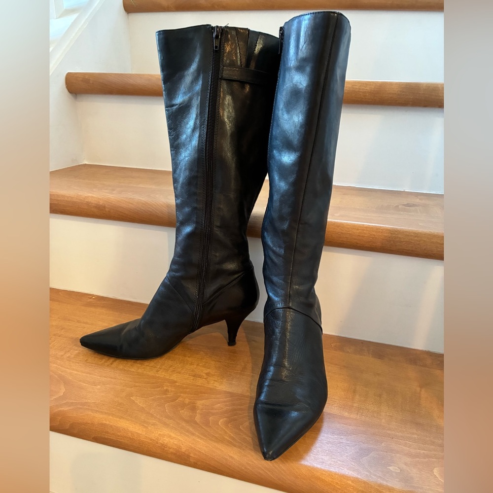 Nine West Leather Heeled Boots